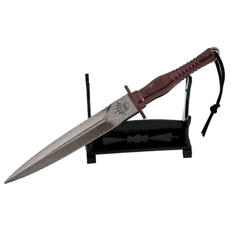 Карманный нож из нержавеющей стали, декор из смолы, игрушка, 21.5 см