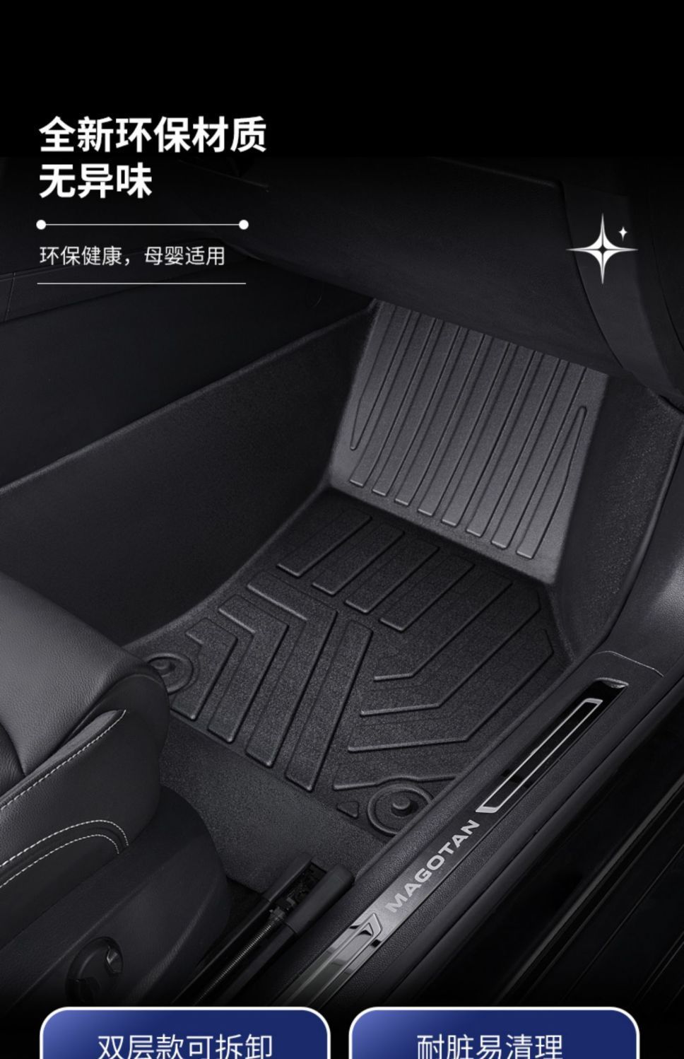 Suitable for Toyota TPE Front Landa Camry Corolla RuiFang Lei Ling rav4 RongFang Surrounded tpe Car Mat