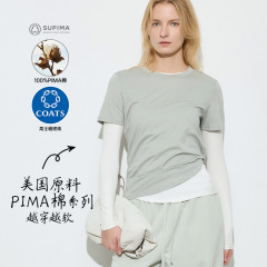 2025 春夏新作アメリカン PIMA ピマコットンレディース半袖 Tシャツスポーツウェアフィットネスウェアルーズヨガウェア