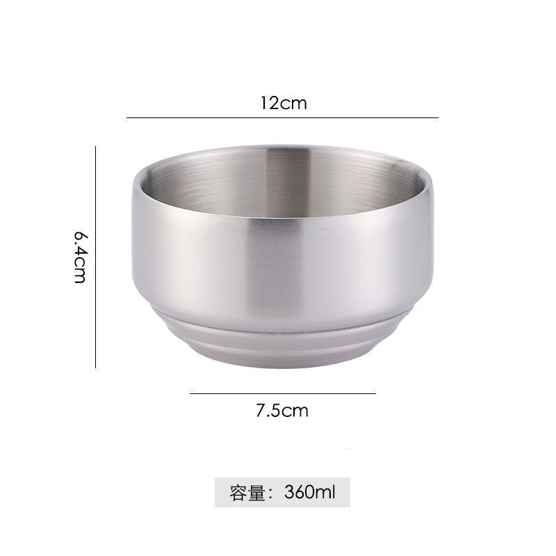 12cm 자연색 한국 밥 그릇 (커버 없음)