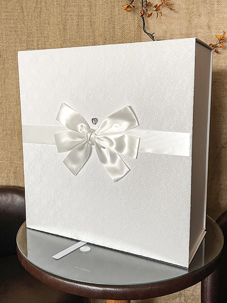 Qixi hecho a medida caja de boda flor princesa vestido de regalo de cumpleaños vestido de boda vestido de noche traje de regalo