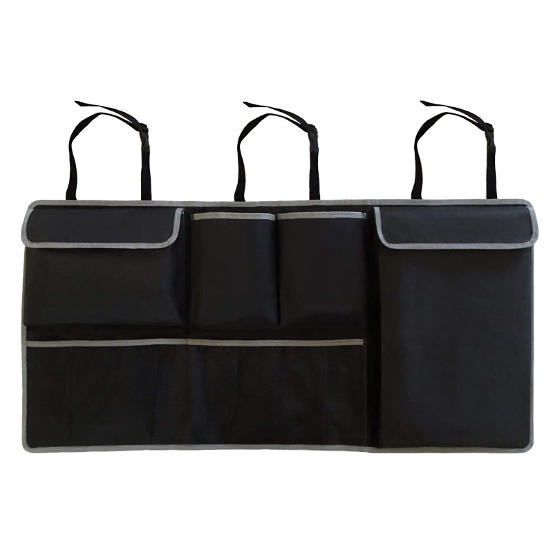 SUV後座椅背收納挂袋 多口袋車載收納汽車懸挂後座收納挂袋