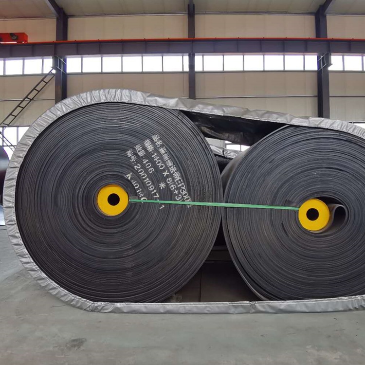 黑色矿用橡胶输送带  聚酯尼龙带 EP300织物芯