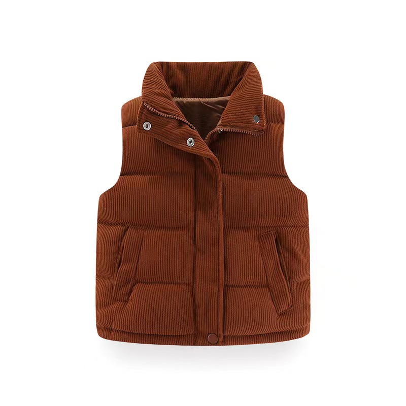 Colored corduroy vest