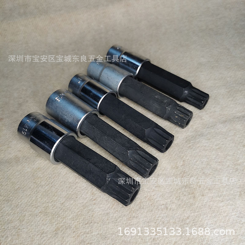 台湾南豫旋转压配套筒空心梅花手动空心压配套筒12花套