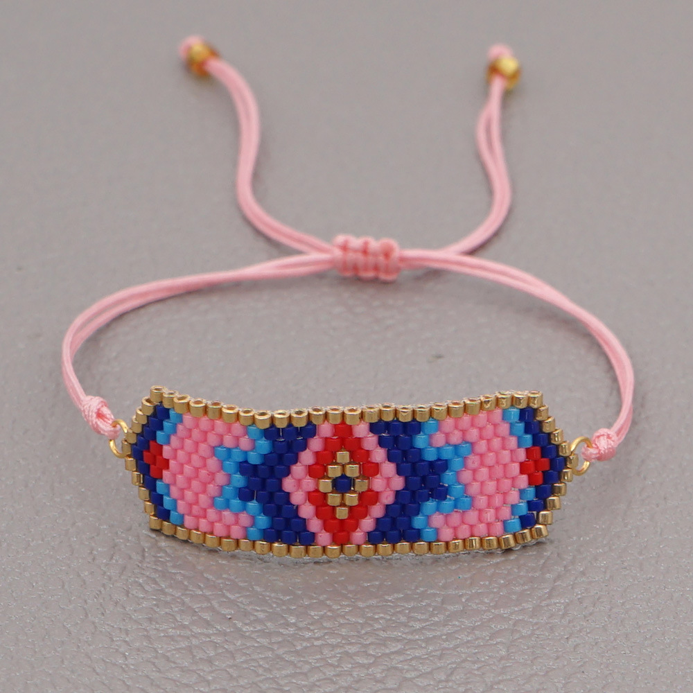 Bohemian Ethnic Style Wild Miyuki Rice Beads Hand-woven Beaded Bracelet display picture 5