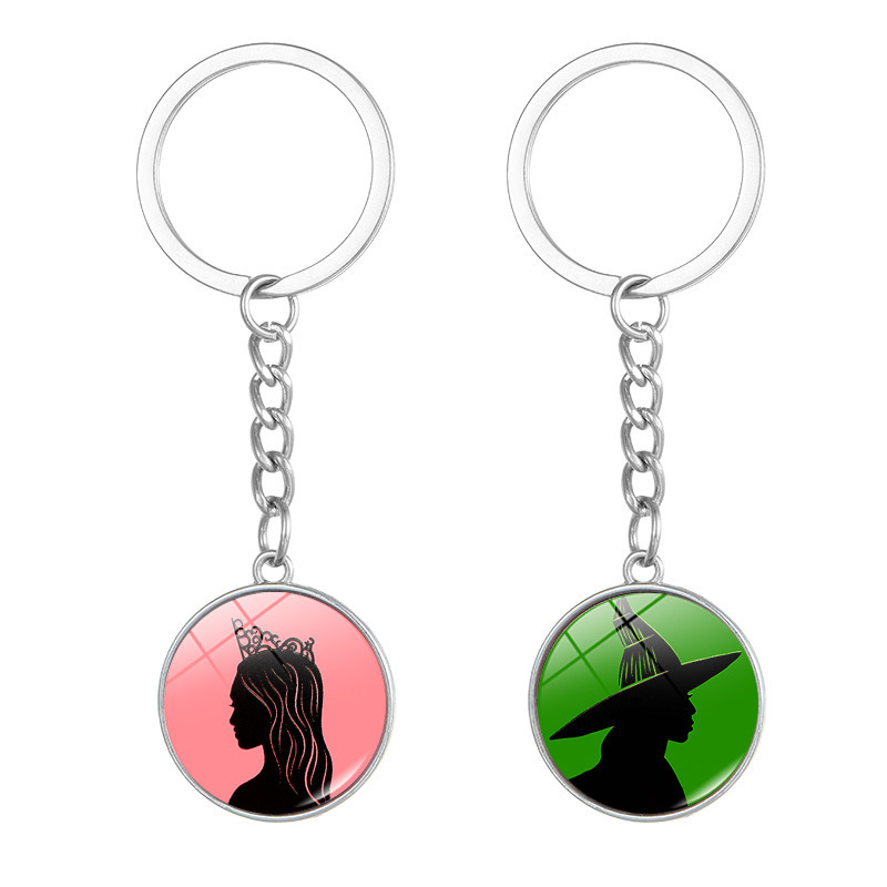 Elphaba Glinda Time Gem Key Chain Pendant Accessories Car Key Hanging Wicked Wicked Witch Elphaba Glinda Time Gem Key Chain Pendant Accessories Car Key Hanging Wicked Wicked Witch