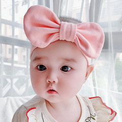 嬰兒帽子夏季薄款嬰幼兒女寶寶公主髮帶初生兒護鹵門超彈可愛髮飾