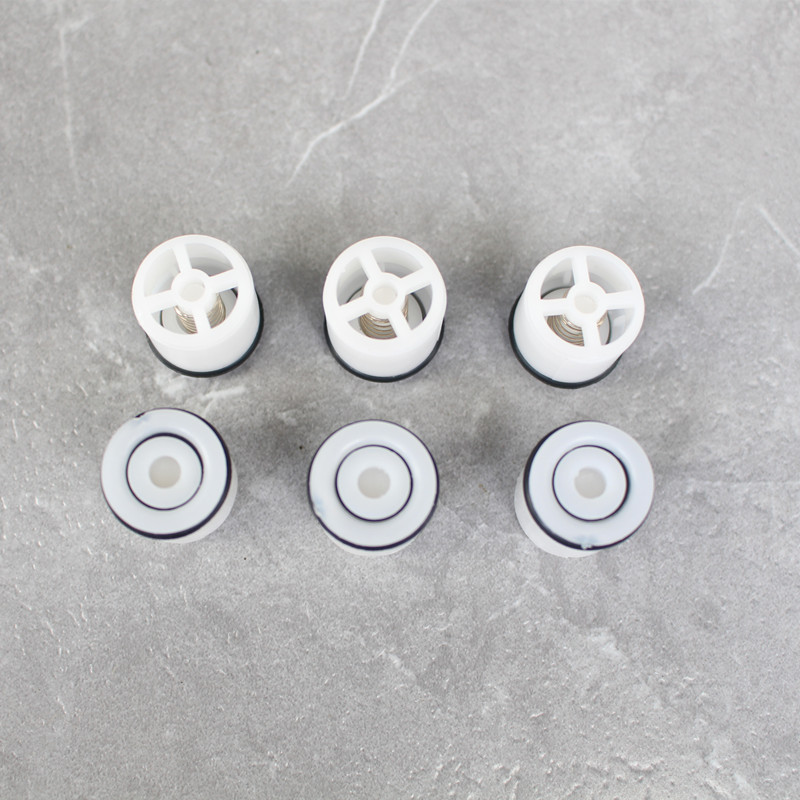Plastic inner plug stop and return valve core, toilet one-way valve core, plastic check valve core with embedded spring check valve undefined