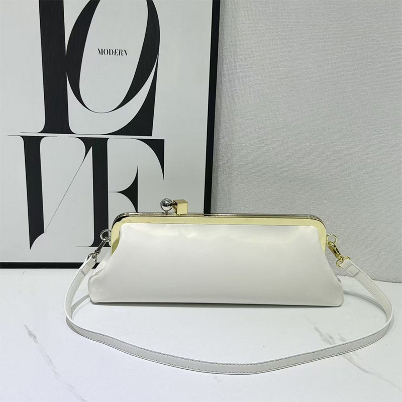 Hot-Selling French Plain Weave Baguette Shoulder Bag Elegant Luxury Evening Handbag Trendy Versatile Women's Bag - Thumbnail 3