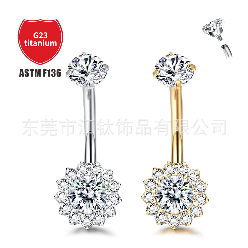 Labret piercing jewelry detail image