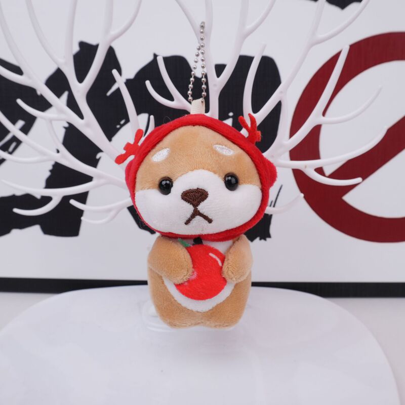 小さな柴犬のぬいぐるみのかばんストラップins人形キーホルダーストラップかわいい人形人形人形バッグストラップ|undefined