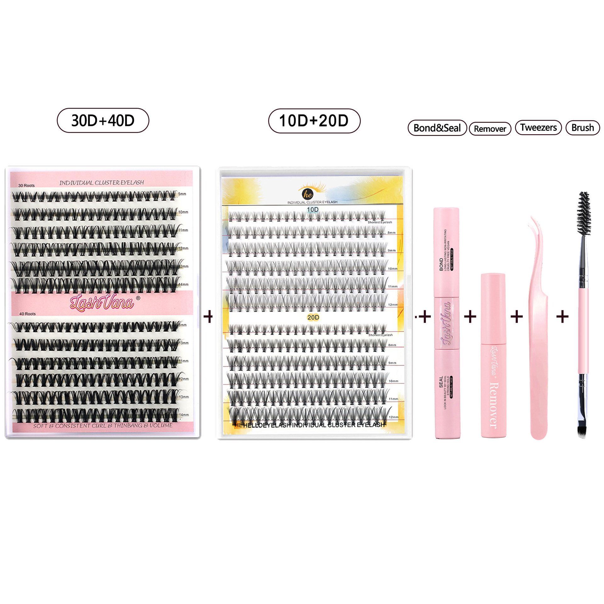 Bricolaje lash estilo transfronterizo europeo y americano extensión segmentada libro de pestañas efecto 3D natural traje de un solo grupo pestañas postizas