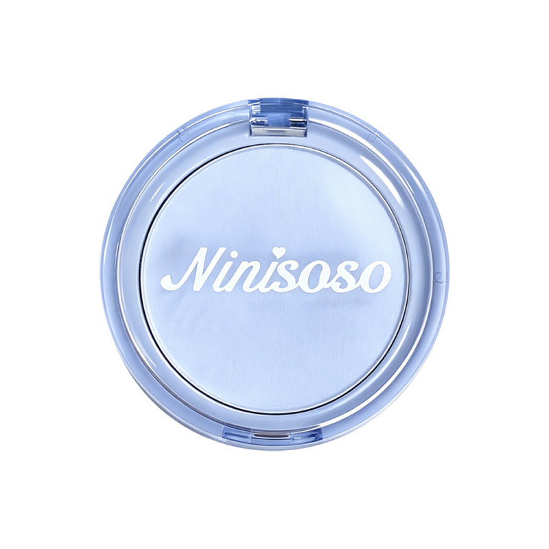 Ninisoso polvo mate de alto brillo natural estereoscópico no volante polvo de niebla mate de dos colores cosméticos de alto brillo