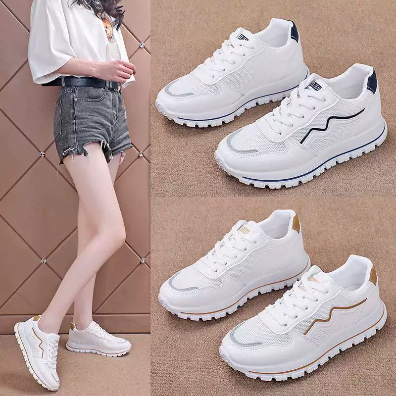 Новые женские туфли Forrest Gump, популярные высококачественные туфли на мягкой подошве, нескользящие, сверхлегкие, дышащие, из сетчатой ​​ткани, кроссовки на плоской подошве.