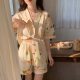 Pajamas with Chest Pad Women's Summer 2025 New Short-sleeved Shorts Summer V-neck Cardigan plus size Home Clothes suit