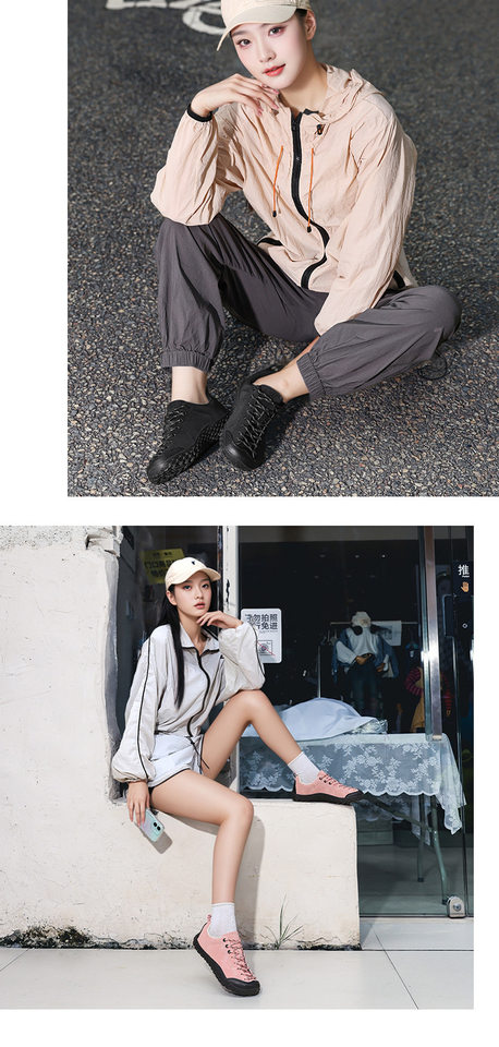 Giày thể thao nam cỡ lớn mũi rộng, giày sneaker lưới thoáng khí đi bộ đường dài, đế bằng — Hồng phấn, Màu be, Xanh lá cây, màu đen chi tiết 21