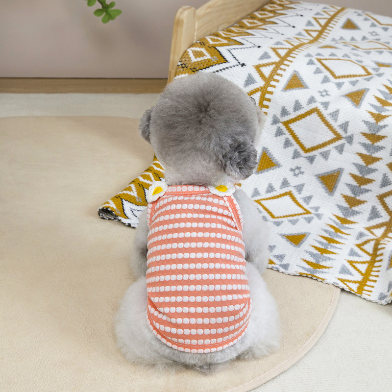 Cute Thin Breathable Pet Dog Clothes for Small Dogs Like Teddy, Pomeranian, Bichon, and Small Cats, Sweet Vest with Straps Cute Thin Breathable Pet Dog Clothes for Small Dogs Like Teddy, Pomeranian, Bichon, and Small Cats, Sweet Vest with Straps