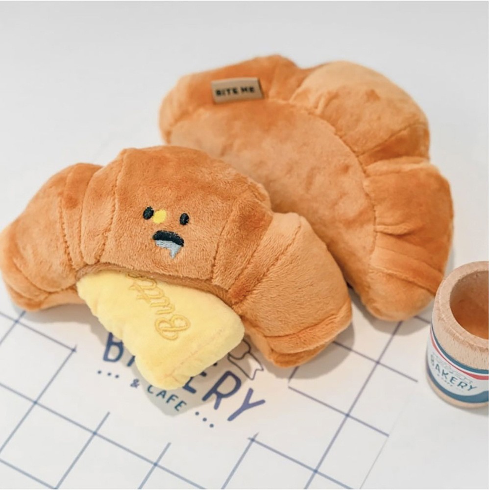 Plush croissant toy image 1