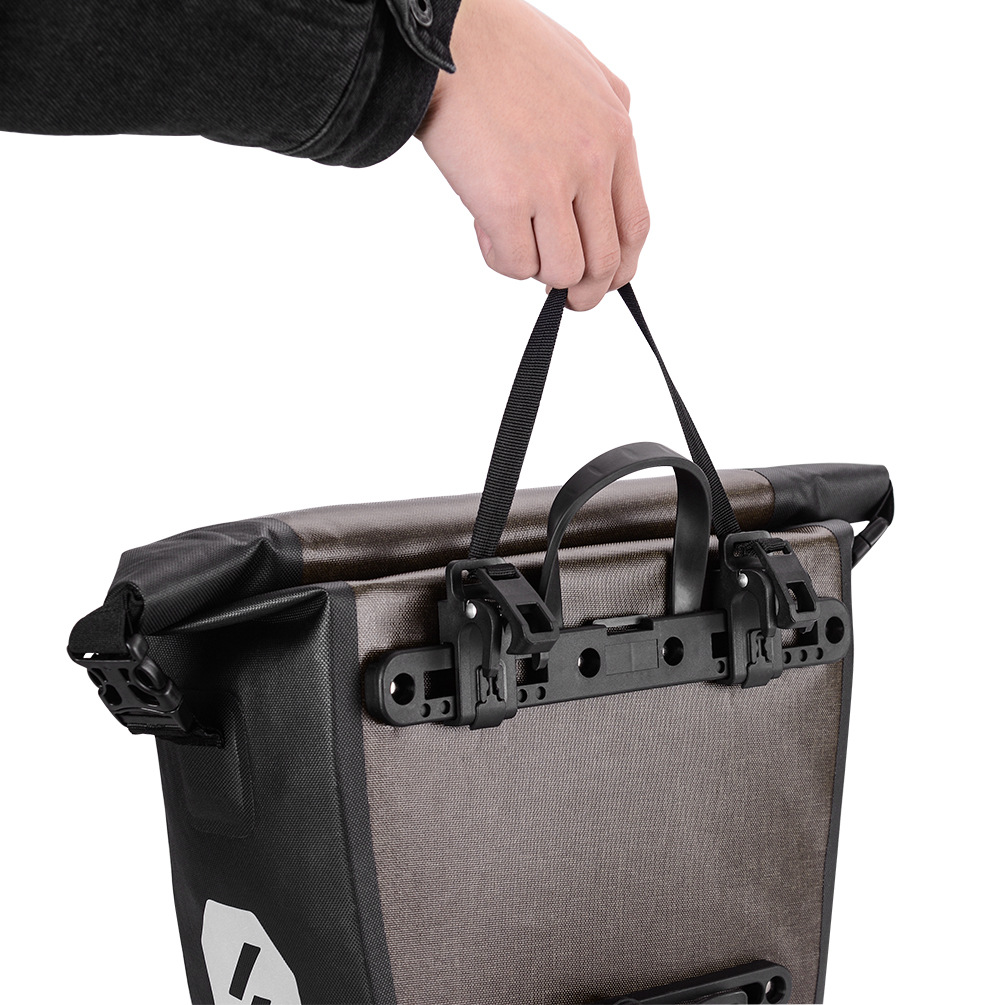Neutral bicycle rear shelf fully waterproof backpack single-sided frame bag, long-distance mountain bike bag_voghion.com