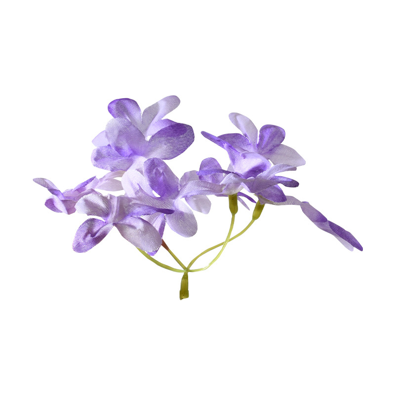 Simulación de flores falsas flores púrpura estilo Monet material DIY para la boda flor de broche flor flor flor flor de decoración diseño de guirnaldas