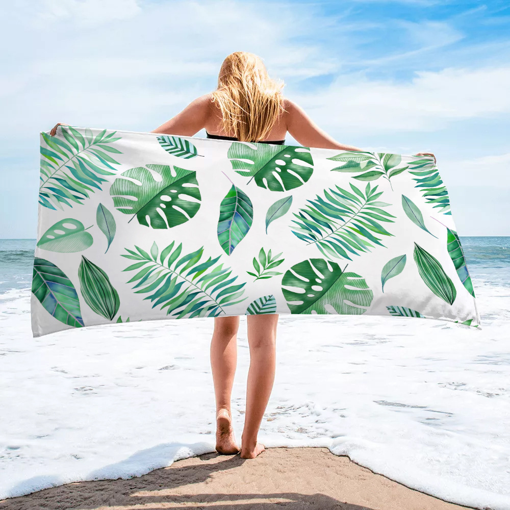 Letter Pattern Casual Letter Beach Towels