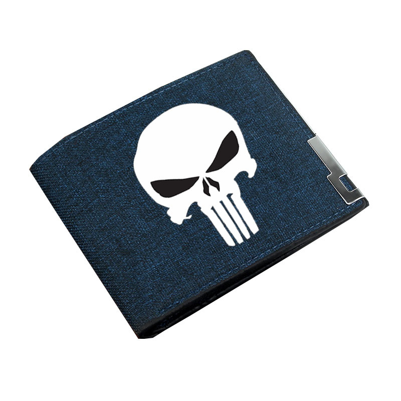 Anime Marvel héroe Marvel Comics estudiante monedero hombres y mujeres lienzo cartera corta