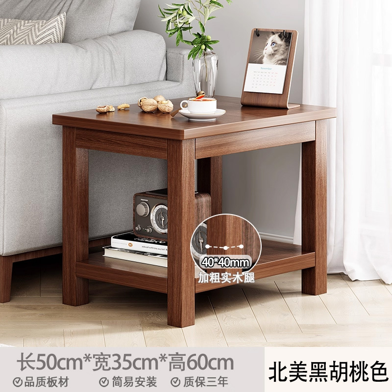 Mesa de té sala de estar minimalista sofá lado varios creativos caseros dormitorio cabecera estante balcón mesa de lado cuadrada