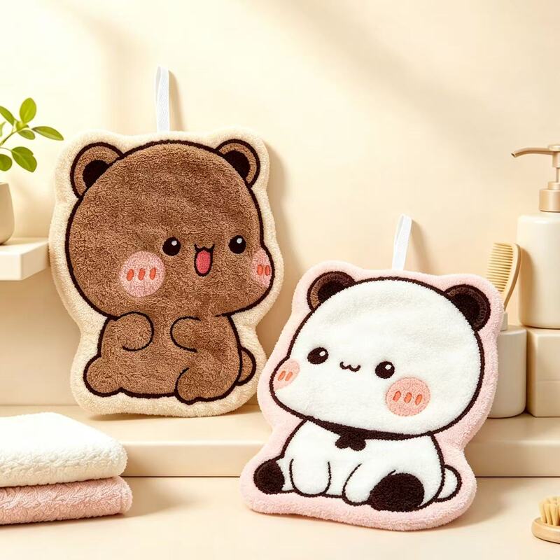 Cartoon DooBubu Bear Hanging Hand Towel Kitchen Washcloth Gift Set of Four Large Hanging Towels Cartoon DooBubu Bear Hanging Hand Towel Kitchen Washcloth Gift Set of Four Large Hanging Towels