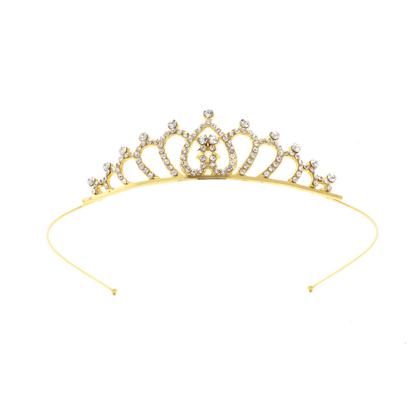 Diadema con Corona de Princesa Infantil de Metal Galvanizado para Cumpleaños y Fiestas image 70