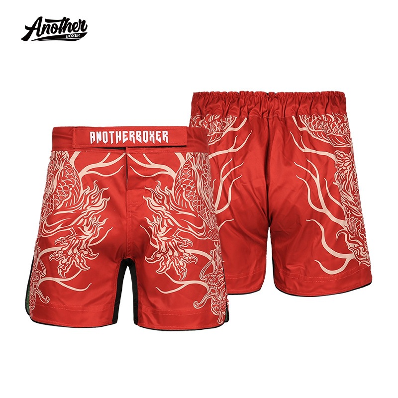 Anotherboxer New Chinese Dragon Mma Shorts Brazilian Jiu-Jitsu Fitness Free Fighting Professional Training Pants