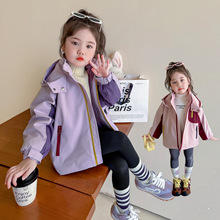 女童冬季加绒防风冲锋衣儿童新款棉衣宝宝三合一加厚内胆外套棉服