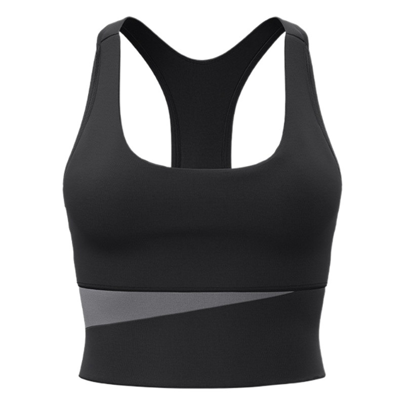 Traje de yoga Juyitang con bloques de color, cintura alta, control de abdomen, conjunto deportivo a prueba de golpes, ajustado, levanta glúteos, con sensación de desnudez, para mujer.