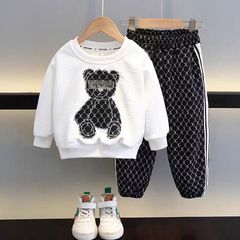男童秋季套裝2024新款童裝兒童春秋運動休閒兩件套男寶寶春裝衣服