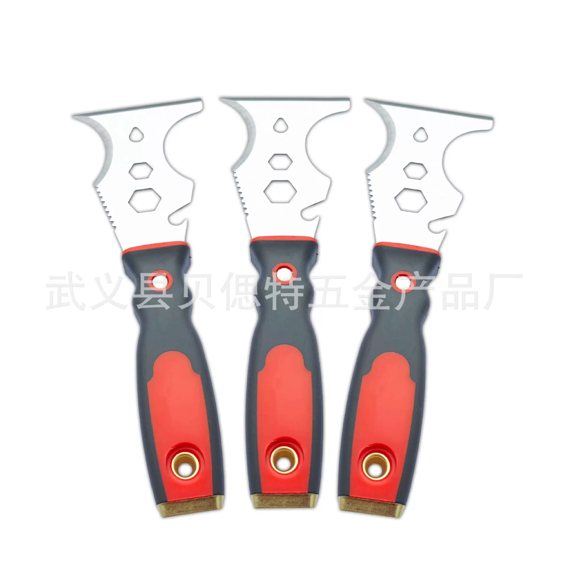 直销多功能开刃油灰刀一把多用1.4厚度不锈钢水泥铲刀组套工具