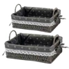 Set of rectangular gray
