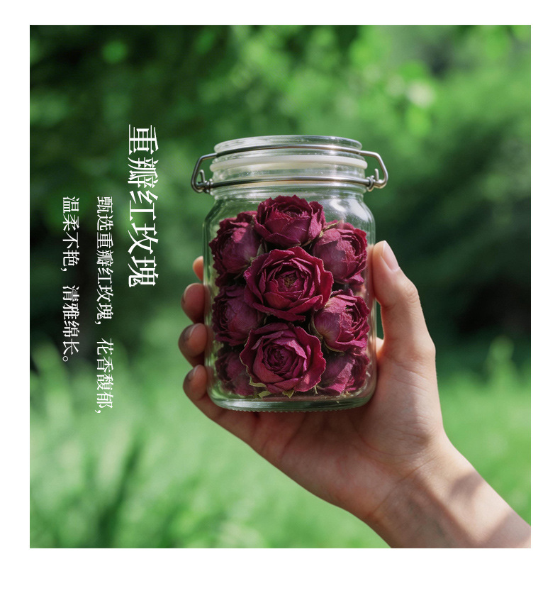 Rose Astragalus Apple Tea 10 Mini Cans Portable Floral Herbal Tea Blend Hot Brew Gift Box 60g quality and texture