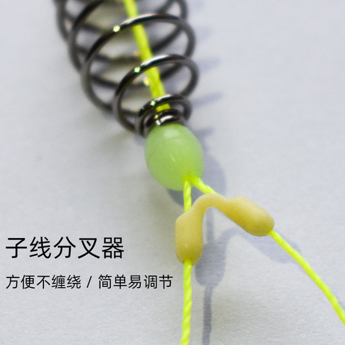 Hand rod floating fishing for silver carp and bighead carp fishing group sub-line splitter sub-line hook spring hook tied double hook line group silver carp hook line