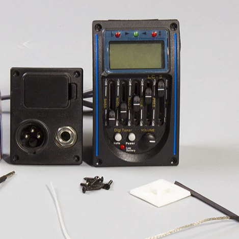 Деревянный гитарный звукосниматель LC-5 электрическая коробка 7545 сегментный эквалайзер с подсветкой тюнера музыкальный инструмент Аксессуары для эквалайзера Оптовая продажа