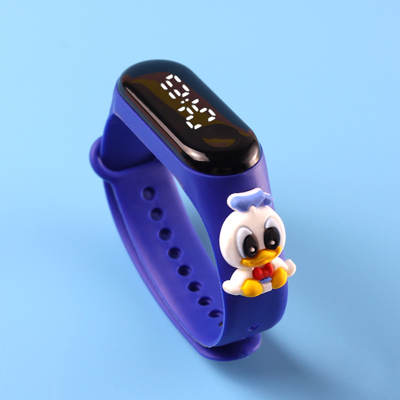 Korean fashion cartoon led watch student...