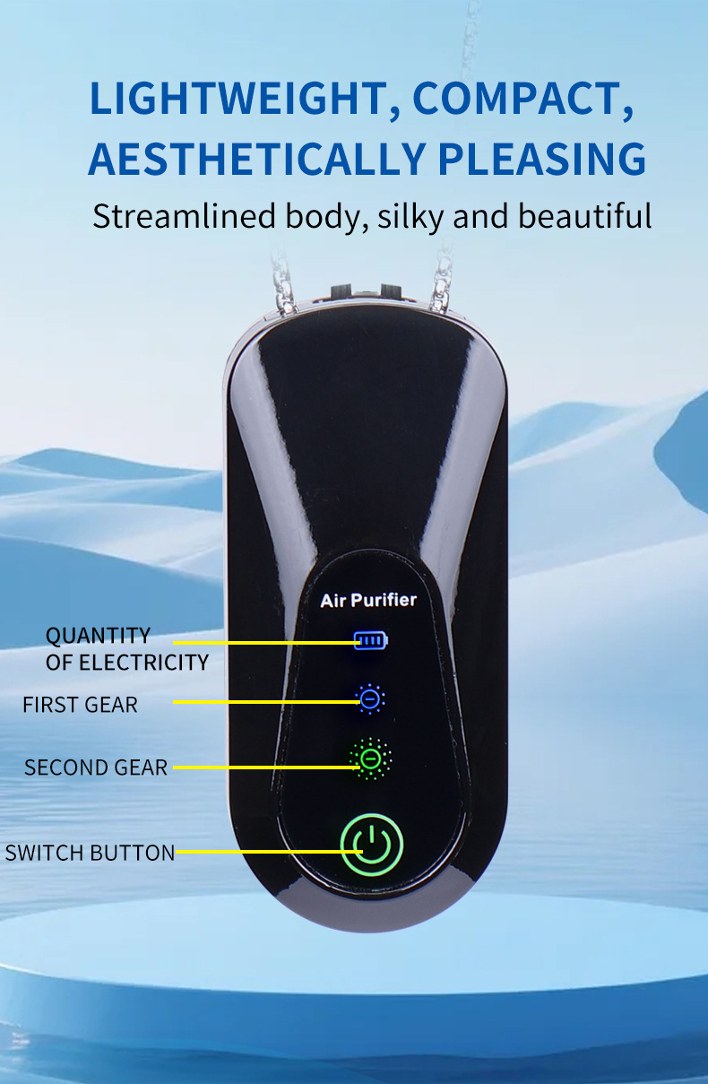 Çapraz Sınır Mini Boyun Asılı Hava Temizleyici Taşınabilir Kişisel Hava Temizleyici Kolye Hava Temizleyici Yeni Model