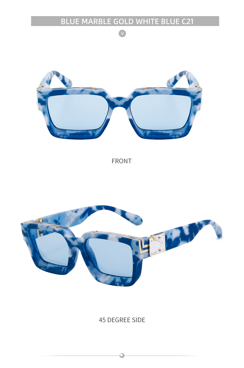 58g Weight Full Frame Glasses Structure Sunglasses Classification PC, UV400 Protection Lens Material Square Glasses Style Outdoor, Travel, Fishing Occasion Solid Color Pattern All Seasons Season Women's Gender Retro Style Retro Solid Color PC UV400 Protection Square Full Frame Women's Sunglasses 29