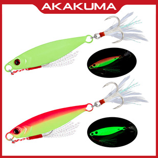 7-30g long-cast iron plate lead fish road sub-bait luminous lead bait freshwater seawater bait cocked bass