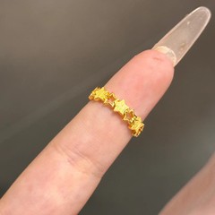 新款镂空星星戒指女款可调节指环简约百搭小众设计气质轻奢高级感