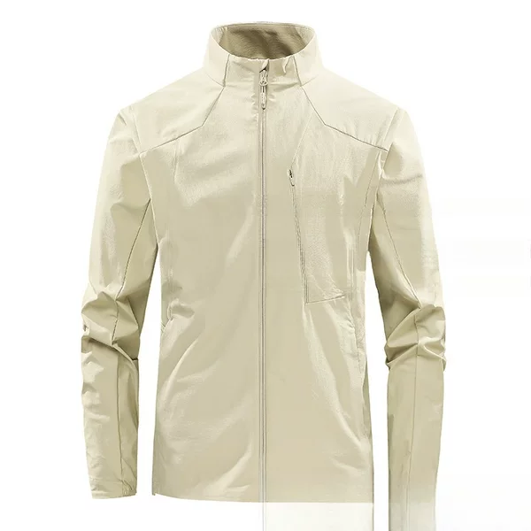 2026 New Spring Men's Casual Stand-Up Collar Jacket Outdoor Sports Windbreaker Running Sportswear Wholesale