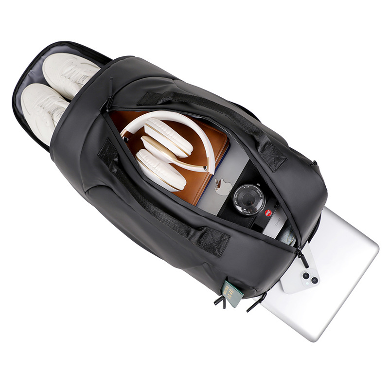 Mochila multifuncional transfronteriza 2025, mochila de viaje casual simple de gran capacidad, zapato independiente, mochila portátil