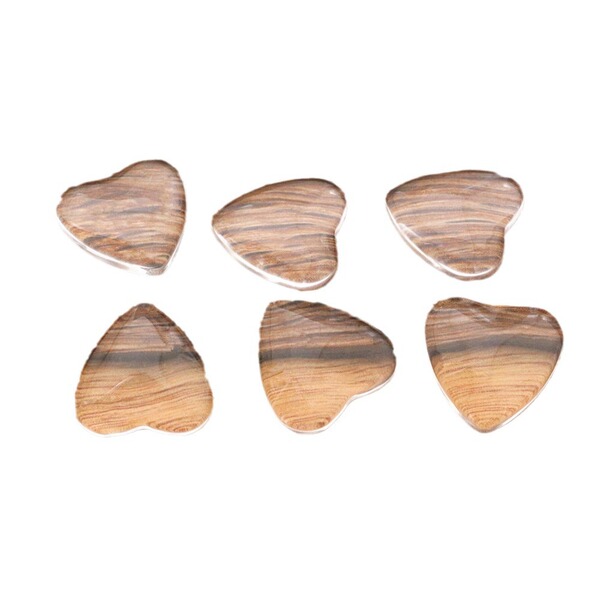 transparent glass accessory heart shaped