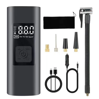 Hava nasosu Portable Tire Inflator Wireless - wireless-digital-display-upgraded-type-c-charging-power-bank-cigarette-lighter-power-supply