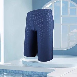 Bañador boxeador de los hombres de entrenamiento profesional largo quinto pantalones tiburón Racing adultos más tamaño traje de baño de aguas termales al por mayor