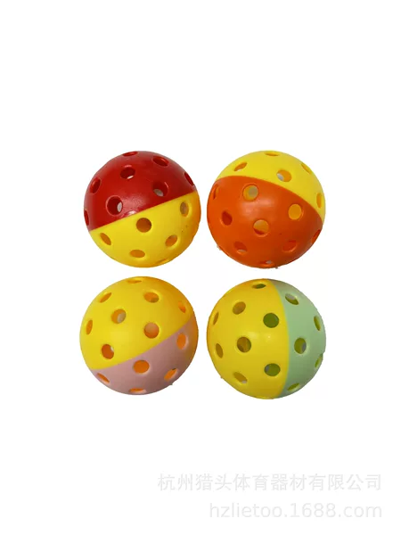 Double Pickleball Pickleball 40 Holes 74mm Injection Molded Porous Splicing Mandarin Duck Hole Ball Beginners Practice